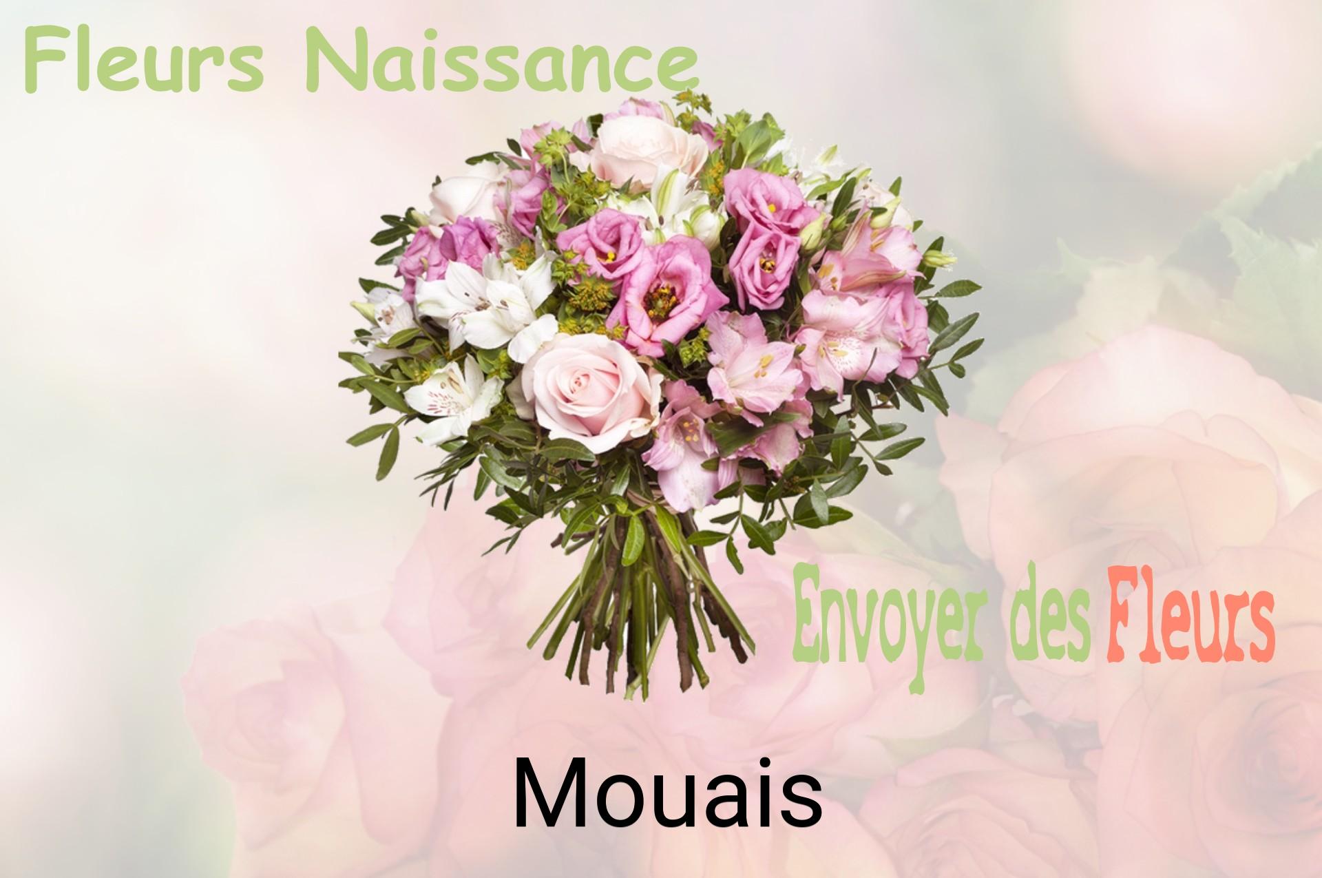 Bouquet de fleurs de naissance livré à Mouais