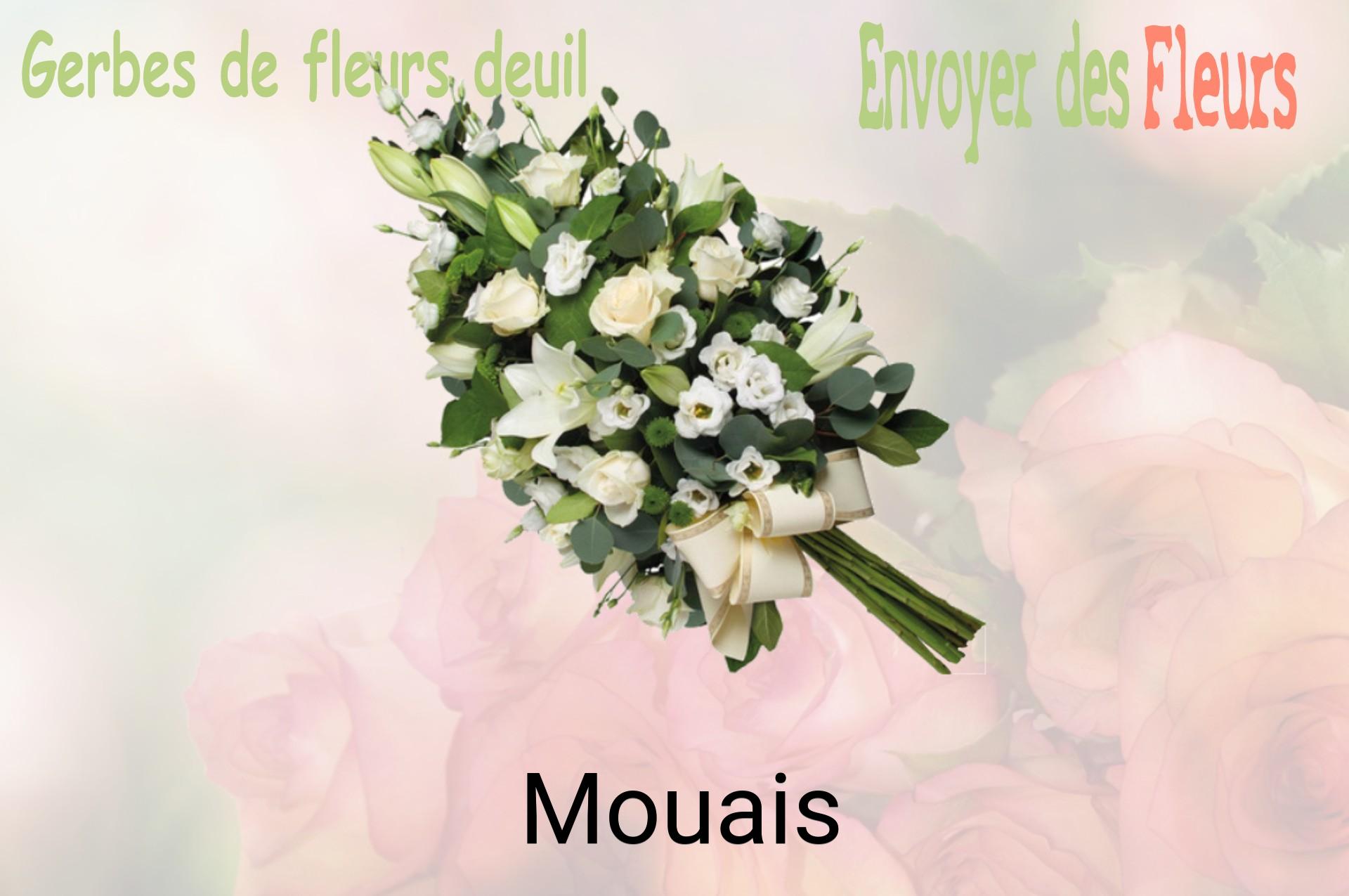 Gerbe de fleurs de deuil livrée à Mouais